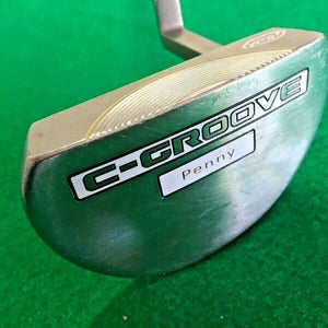 YES! Golf C-Groove PENNY Putter  RH ~34" Steel W/Label / New Grip / Nice /mm6350