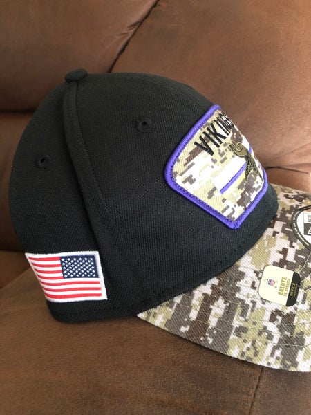 Minnesota Vikings NFL21 Salute To Service 39THIRTY Black/Camo Flexfit - New  Era cap