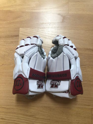 Used UMass Warrior 13" Burn Pro Lacrosse Gloves
