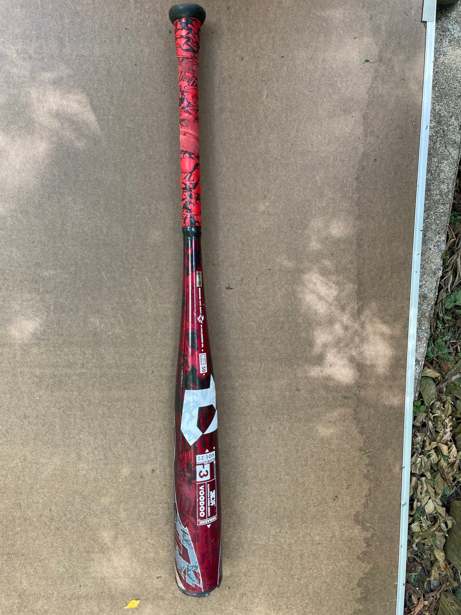 Used BBCOR Certified 2022 DeMarini Alloy Voodoo One Bat (3) 27 oz 30