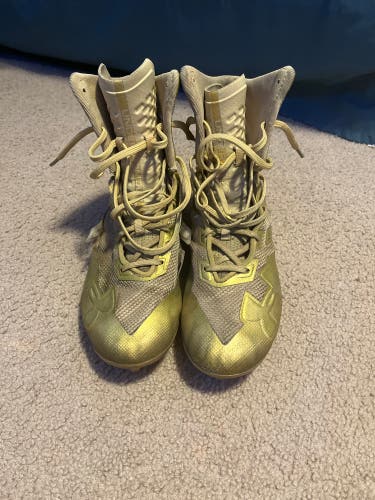 Gold Under Armour Cleats