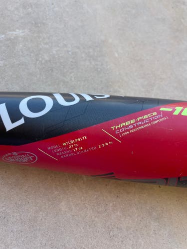 USSSA Louisville Slugger Prime 3 Piece Composite Baseball Bat 27/17 Drop 10