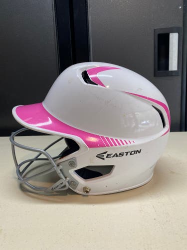 Easton Z5 softball batting helmet with mask