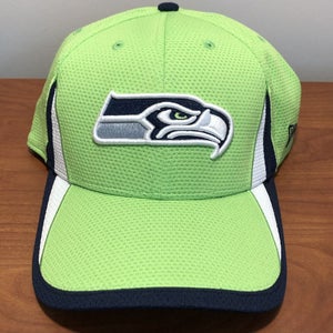 Seattle Seahawks Hat Baseball Cap Fitted L XL Green NFL Football New Era USA