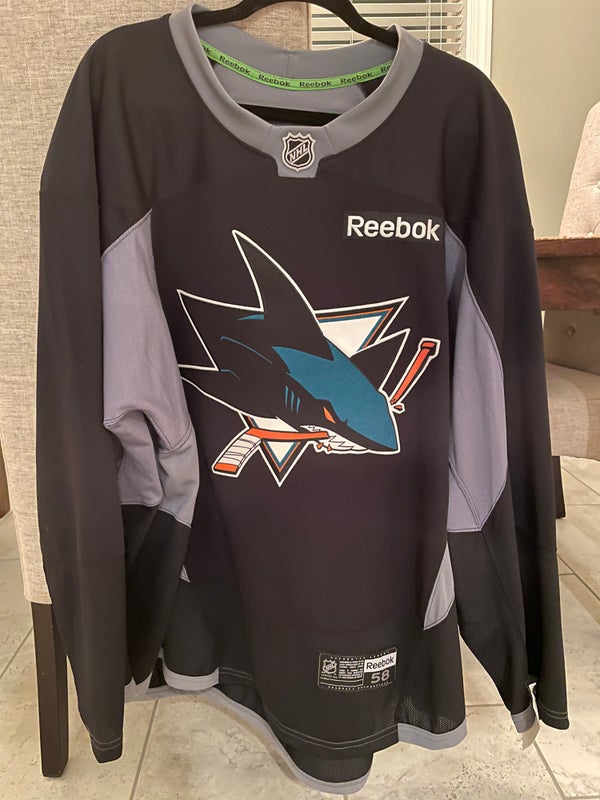 Reebok, Shirts & Tops, Reebok San Jose Sharks Jersey Kids Size Medium 47