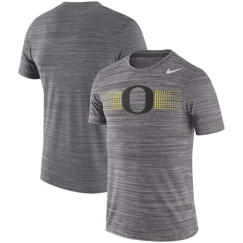 Nike Youth Oregon Ducks Grey Dri-Fit Legend Football Team Issue Long Sleeve T-Shirt, Boys', Medium, Gray