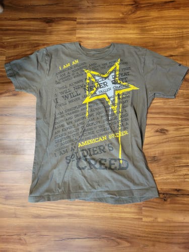 US Army Soldiers Creed Shirt, Tag Size Large