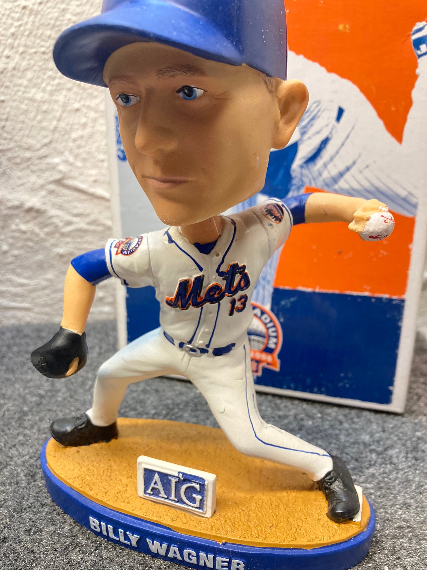 2009 MLB New York Mets BILLY WAGNER Baseball Bobblehead Shea