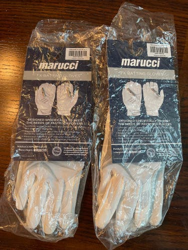 New Medium Marucci Batting Gloves - 2 Pairs