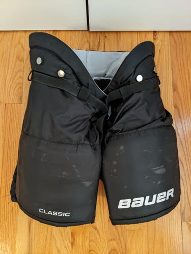 Junior Used Medium Bauer Classic Hockey Goalie Pants