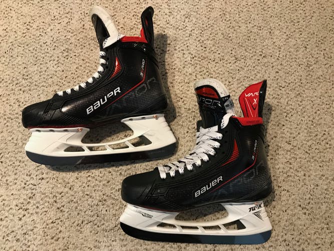 Bauer Vapor 3X Pro Hockey Skates Size 8 Fit 2 Upgraded steel and extras