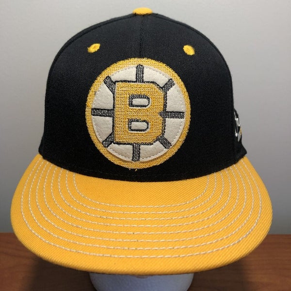 Boston Bruins Snapback Vintage Retro Cap Hat Yellow Black