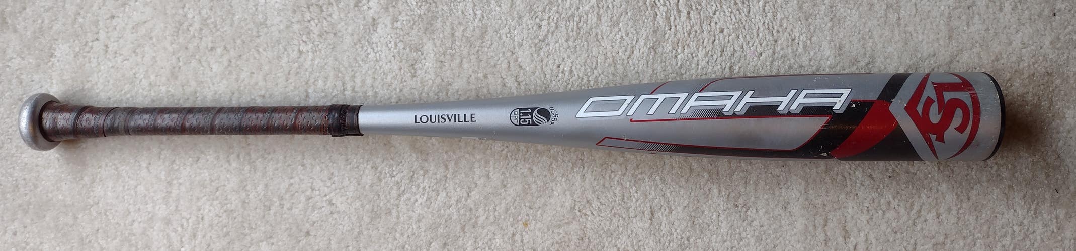 Used USSSA Certified Louisville Slugger Alloy Omaha Bat (-10) 20 oz 30"