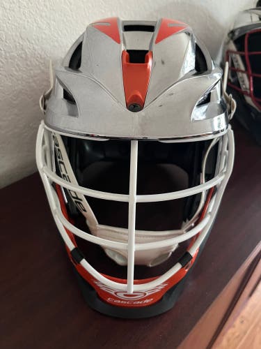 Cascade Youth S Helmet Gun Metal with Orange