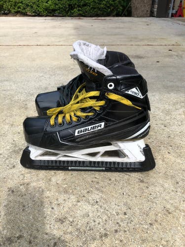 Used Bauer Regular Width Size 8.5 Supreme S190 Hockey Goalie Skates