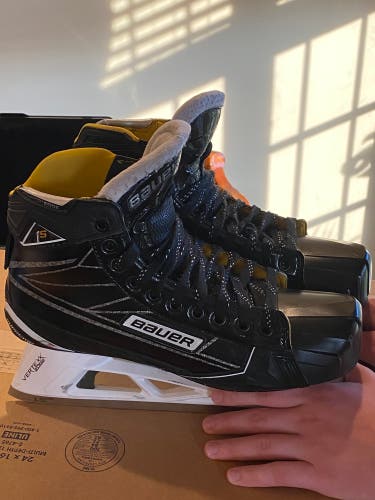 Used Bauer Regular Width Size 10.5 Supreme 1S Hockey Goalie Skates