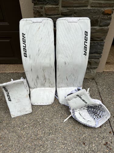 Used 34" Regular Bauer Ultrasonic Goalie Full Set