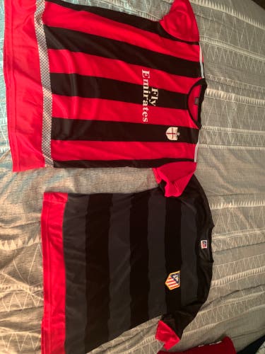 AC Milan and Atletico Madrid Training Shirts