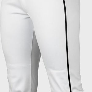 Easton Women's Prowess Softball Piped Pant XL White Black A167122