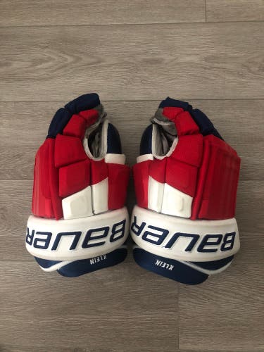 Bauer 14" New York Rangers Pro Stock E Pro Gloves