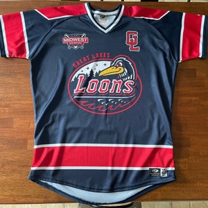 Team issued Great Lakes loons jersey