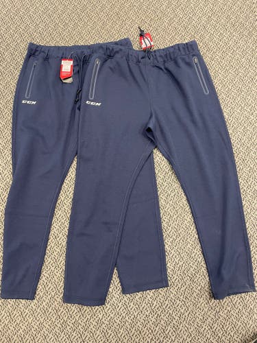 CCM Navy XXL fleece tapered pants