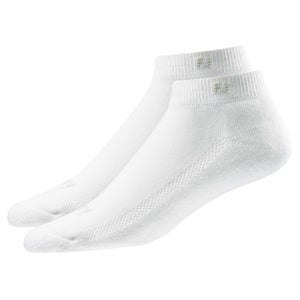 FootJoy ProDry Sport White Low Cut Golf Socks - 2 Pack