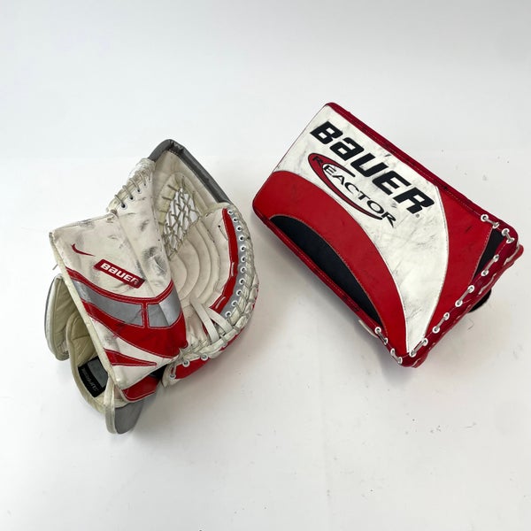Used Nike Bauer Supreme ONE55 Glove with Bauer Reactor Blocker | Senior
