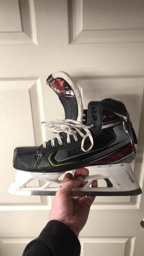 Used Bauer Regular Width Pro Stock Size 11.5 Vapor 2X Pro Hockey Goalie Skates
