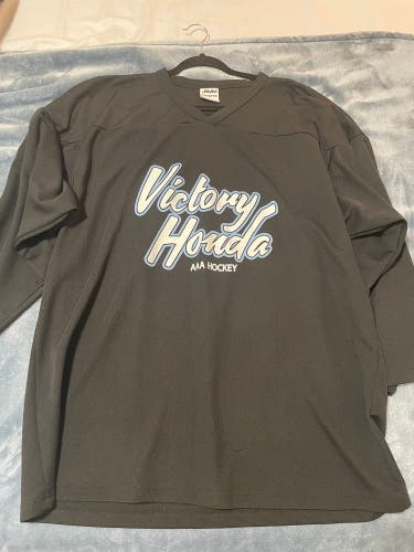 Black Used XL Pro Stock Jersey / Victory Honda AAA Hockey