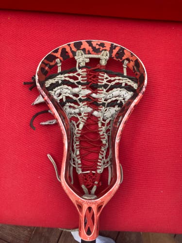 Rocket Pocket in a Red Warrior Noz Lacrosse Head