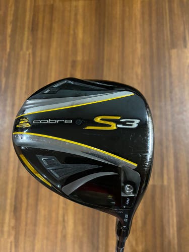 Cobra S3 Driver RH 9.5 Loft Fujikura Blur TX006 Stiff Flex