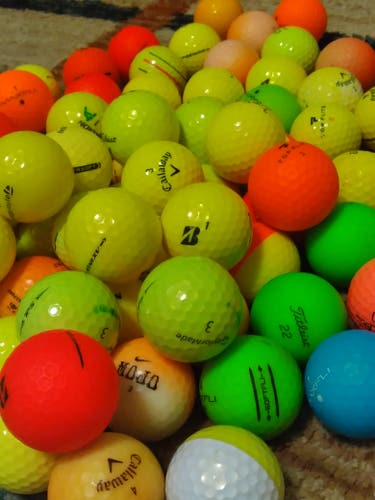 Used Colored Balls 84 Pack (7 Dozen) Mint/ Near Mint Quality