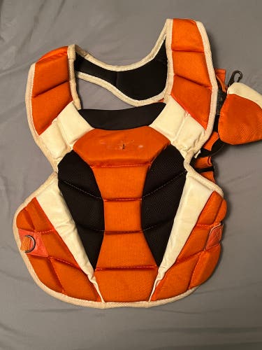 Used BoomBah CHEST PROTECTOR Y-14 Orange/Black/White