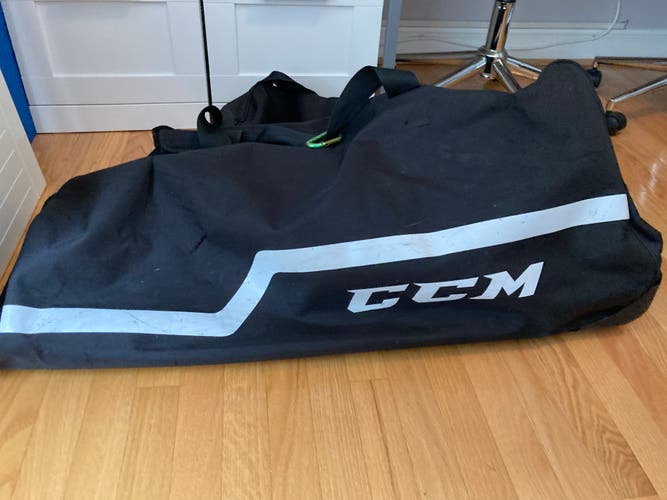 Used Regular Goalie Pants, chest, sticks and bag