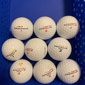 Used Pinnacle 9 Pack Gold Distance Balls