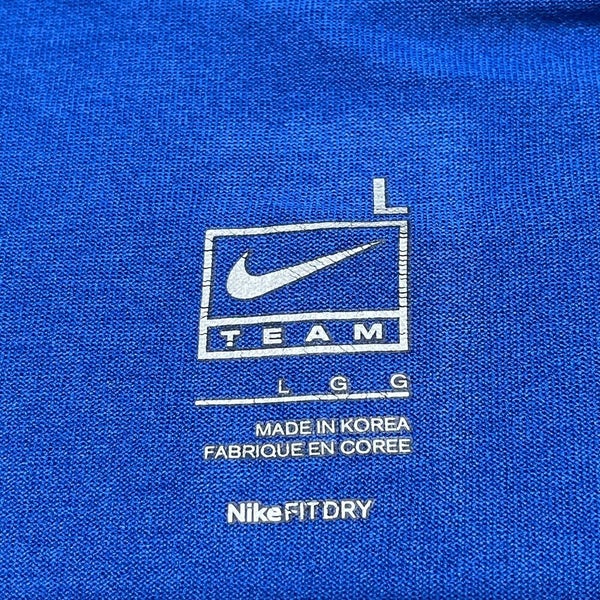 MLB Chicago CUBS Baseball Blue Button Up NIKE Team FIT DRY Sports