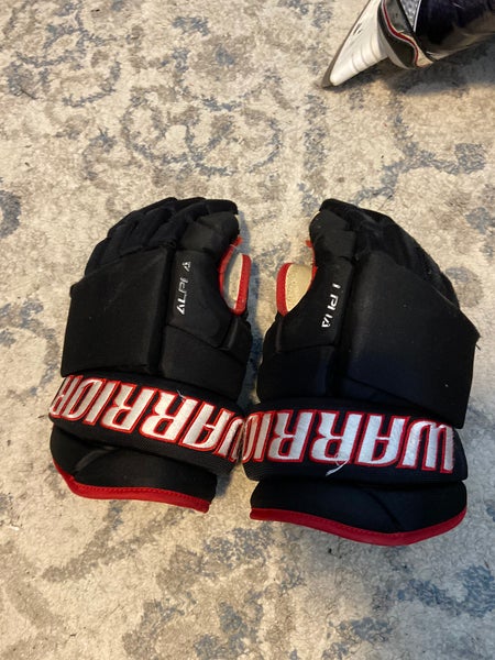 Used Warrior 14" Pro Stock Alpha Pro Gloves
