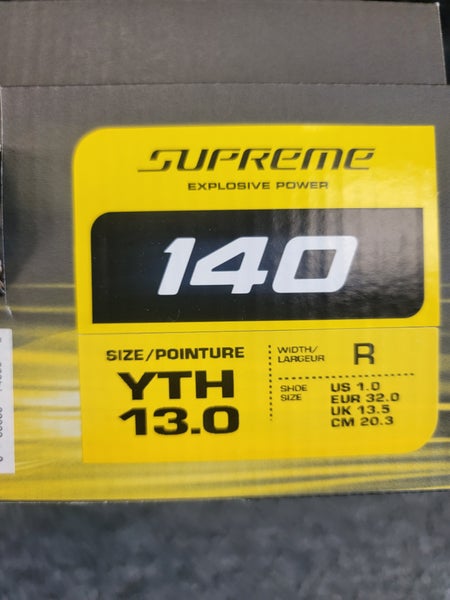 Youth New Bauer Supreme 140 Hockey Skates Regular Width Size 13