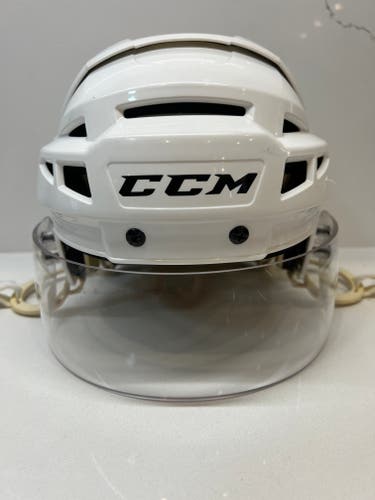 Used Medium CCM Vector V08 Helmet Pro Stock With CCM Visor
