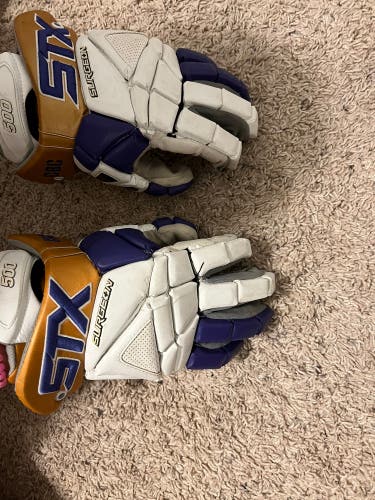 Used Player's STX 12" Surgeon 500 Lacrosse Gloves