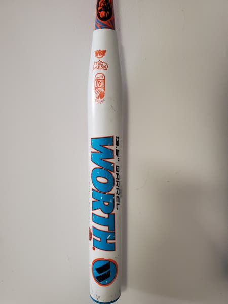 Bate De Softbol Worth Wicked Compuesto Doble Barril 34x27oz