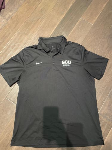 GCU Baseball Nike Men’s XL Grand Canyon Lopes Polo Golf Travel Black