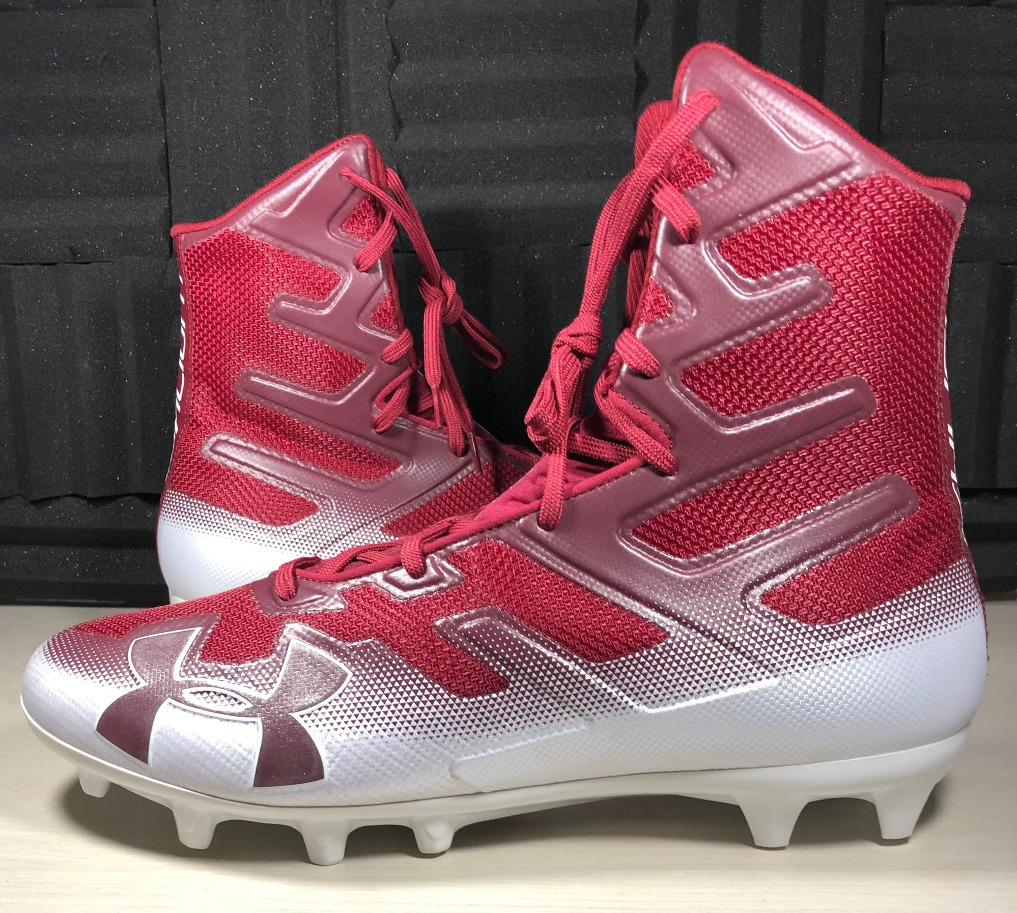 Under Armour Highlight MC FOOTBALL CLEATS Maroon 3021420601 Men's size