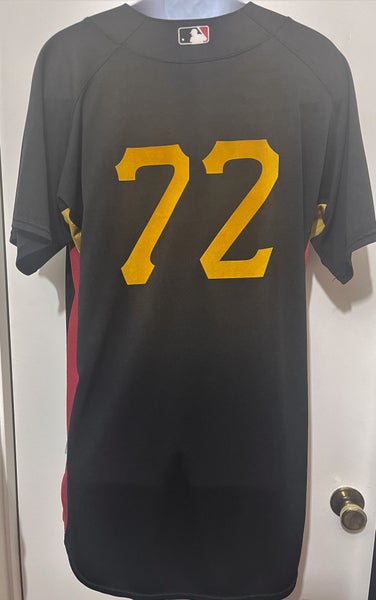 Pittsburgh Pirates Game Issued Black Batting Practice Jersey Top 405