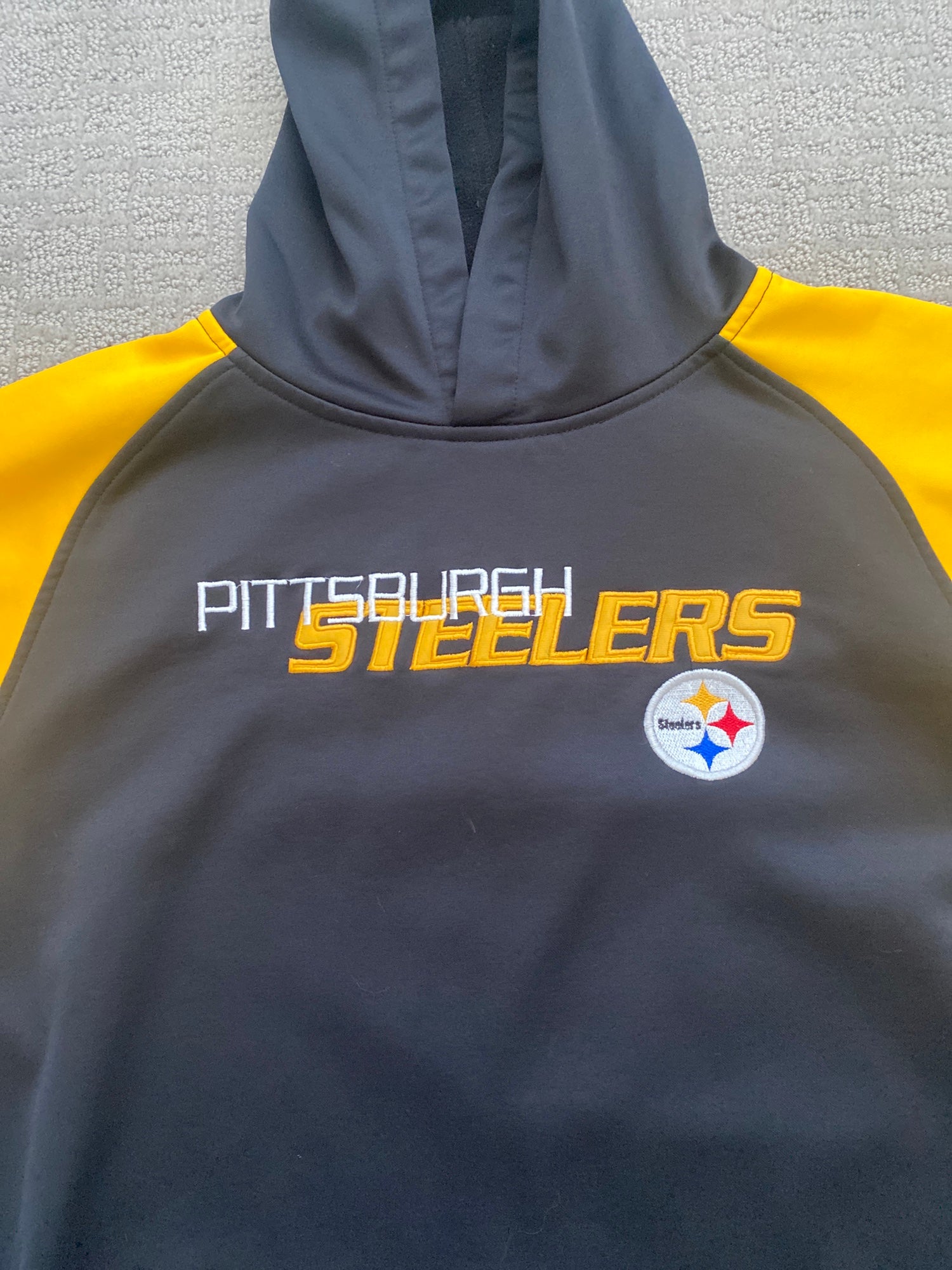 Women's New Era Black Pittsburgh Steelers Camo Full-Zip Hoodie Size: Medium