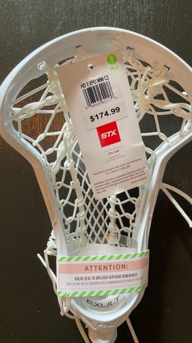 New with tags.. Draw/Midfield STX Strung Exult Pro Head