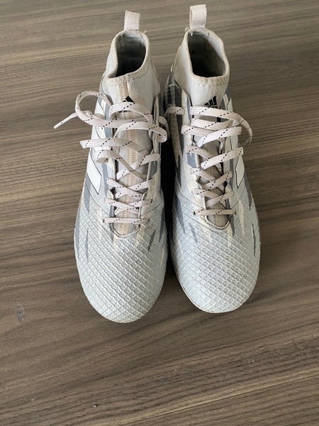 Gray Men's Molded Cleats Low Cut Adizero