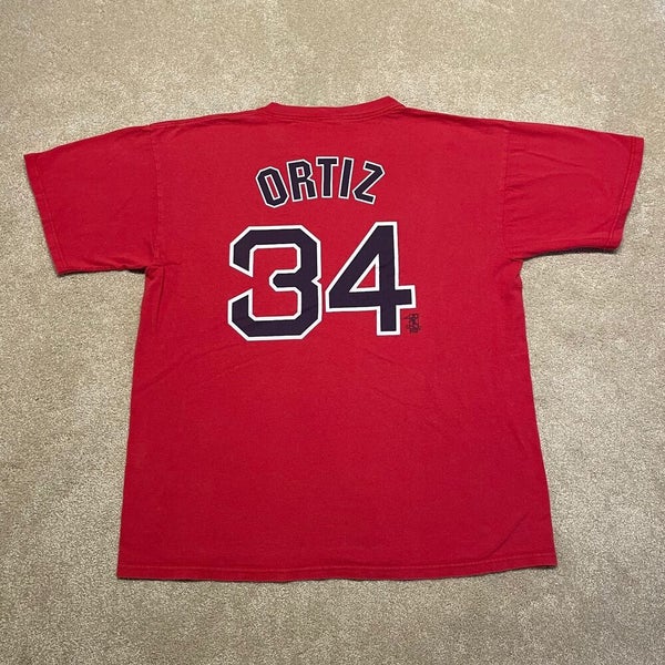 Boston Red Sox David Ortiz Big Papi #34 Shirt Jersey Mens XL