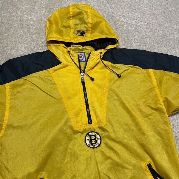 Boston Bruins Jacket Men XL Adult Gold Vintage 90s NHL Hockey Starter Retro USA